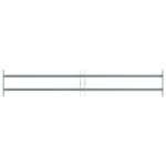 Vidaxl grilles de fen�tres 1000 - 1500 mm acier galvanis� argent�