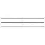 Vidaxl grilles de fen�tres 1000 - 1500 mm acier galvanis� argent�
