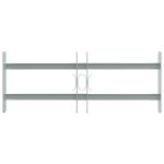 Vidaxl grille r�glable de s�curit� de fen�tres et 2 barres 500 - 650 mm