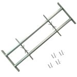 Vidaxl grilles rglables de scurit de fentres 2 pcs 1000 - 1500 mm