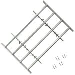 Vidaxl grilles rglables de scurit de fentres 2 pcs 1000 - 1500 mm
