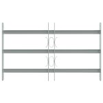 Vidaxl grille r�glable de s�curit� de fen�tres et 3 barres 500 - 650 mm