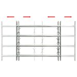 Vidaxl grille rglable de scurit de fentres et 4 barres 500 - 650 mm