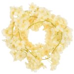 Vidaxl guirlandes de fleurs de nol 6 pcs champagne 180 cm