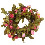 Vidaxl guirlandes de fleurs de nol 6 pcs rose 215 cm
