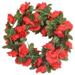 Vidaxl guirlandes de fleurs de nol 6 pcs rouge 240 cm
