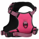 Vidaxl harnais pour chien et bandes rflchissantes rglables rose xl