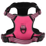 Vidaxl harnais pour chien et bandes rflchissantes rglables rose xl