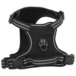 Vidaxl harnais pour chien avec laisse et collier rglables noir l