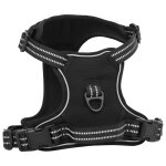 Vidaxl harnais pour chien avec laisse et collier rglables noir s