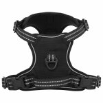 Vidaxl harnais pour chien avec laisse et collier rglables noir s