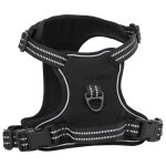 Vidaxl harnais pour chien avec laisse et collier rglables noir xl