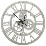 Vidaxl horloge murale argent 30 cm acrylique