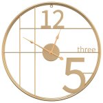 Vidaxl horloge murale dor� �50 cm fer