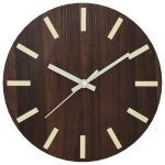 Vidaxl horloge murale et chelles et aiguilles lumineuses marron 30cm