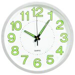 Vidaxl horloge murale lumineuse blanc 30 cm