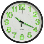 Vidaxl horloge murale lumineuse noir 30 cm