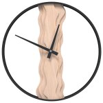 Vidaxl horloge murale marron �35 cm fer et bois de ch�ne