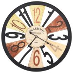 Vidaxl horloge murale métal 60 cm multicolore Vidaxl horloge murale métal 60 cm multicolore