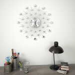 Vidaxl horloge murale avec mouvement  quartz design moderne 50 cm
