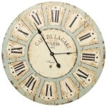 Vidaxl horloge murale multicolore 60 cm mdf