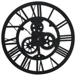 Vidaxl horloge murale noir 30 cm acrylique