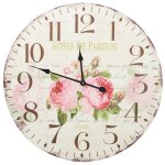 Vidaxl horloge murale vintage fleur 60 cm Vidaxl horloge murale vintage fleur 60 cm
