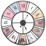 Vidaxl horloge murale vintage avec mouvement � quartz 60 cm xxl