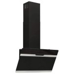 Vidaxl hotte murale 60 cm acier et verre tremp� noir