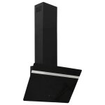 Vidaxl hotte murale 60 cm acier et verre trempé noir Vidaxl hotte murale 60 cm acier et verre trempé noir