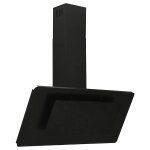 Vidaxl hotte murale 90 cm acier inoxydable et verre tremp noir