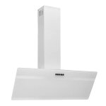 Vidaxl hotte murale 90 cm acier et verre tremp� blanc