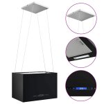 Vidaxl hotte suspendue  lcd tactile 55 cm acier enduit de poudre