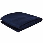 Vidaxl housse de canap� micro - su�de bleu marine 140x210 cm