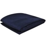 Vidaxl housse de canap micro - sude bleu marine 140x210 cm