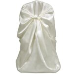 Vidaxl housse de chaise crème pour le banquet de mariage 6 pièces Vidaxl housse de chaise crème pour le banquet de mariage 6 pièces