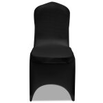 Vidaxl housse de chaise extensible 100 pcs noir Vidaxl housse de chaise extensible 100 pcs noir