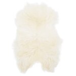 Vidaxl housse de chaise en peau de mouton islandaise cr�me 70x110 cm