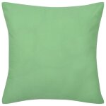 Vidaxl housses de coussin 4 pcs coton vert pomme 40x40 cm