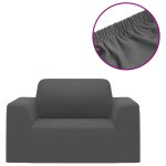 Vidaxl housse extensible de canapé anthracite jersey de polyester Vidaxl housse extensible de canapé anthracite jersey de polyester