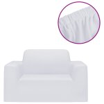 Vidaxl housse extensible de canap� blanc jersey de polyester
