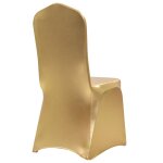 Vidaxl housses extensibles de chaise 6 pcs dor