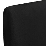 Vidaxl housses extensibles de chaise 6 pcs noir