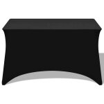 Vidaxl housses extensibles pour table 2 pi�ces 243 x 76 x 74cm noir