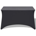 Vidaxl housses extensibles pour table 2 pi�ces 243x76x74cm anthracite