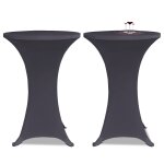 Vidaxl housses de table extensible 4 pcs 60 cm anthracite