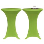 Vidaxl housses de table extensible 4 pcs 70 cm vert