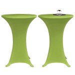 Vidaxl housses de table extensible 4 pcs 80 cm vert