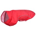 Vidaxl imperm�able pour chien avec bandes r�fl�chissantes polyester rouge taille s