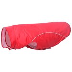 Vidaxl imperm�able pour chien avec bandes r�fl�chissantes en polyester rouge taille 4xl